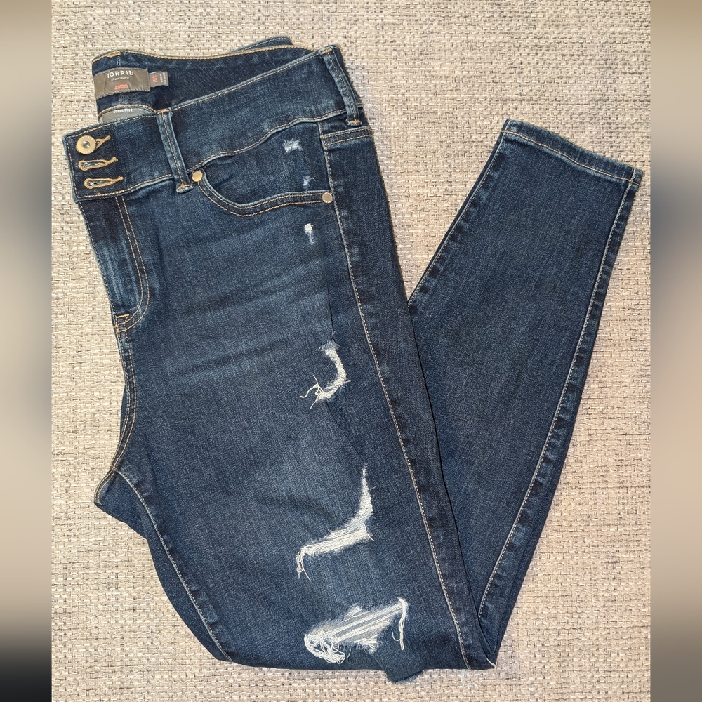 Torrid Distressed Skinny Jeans